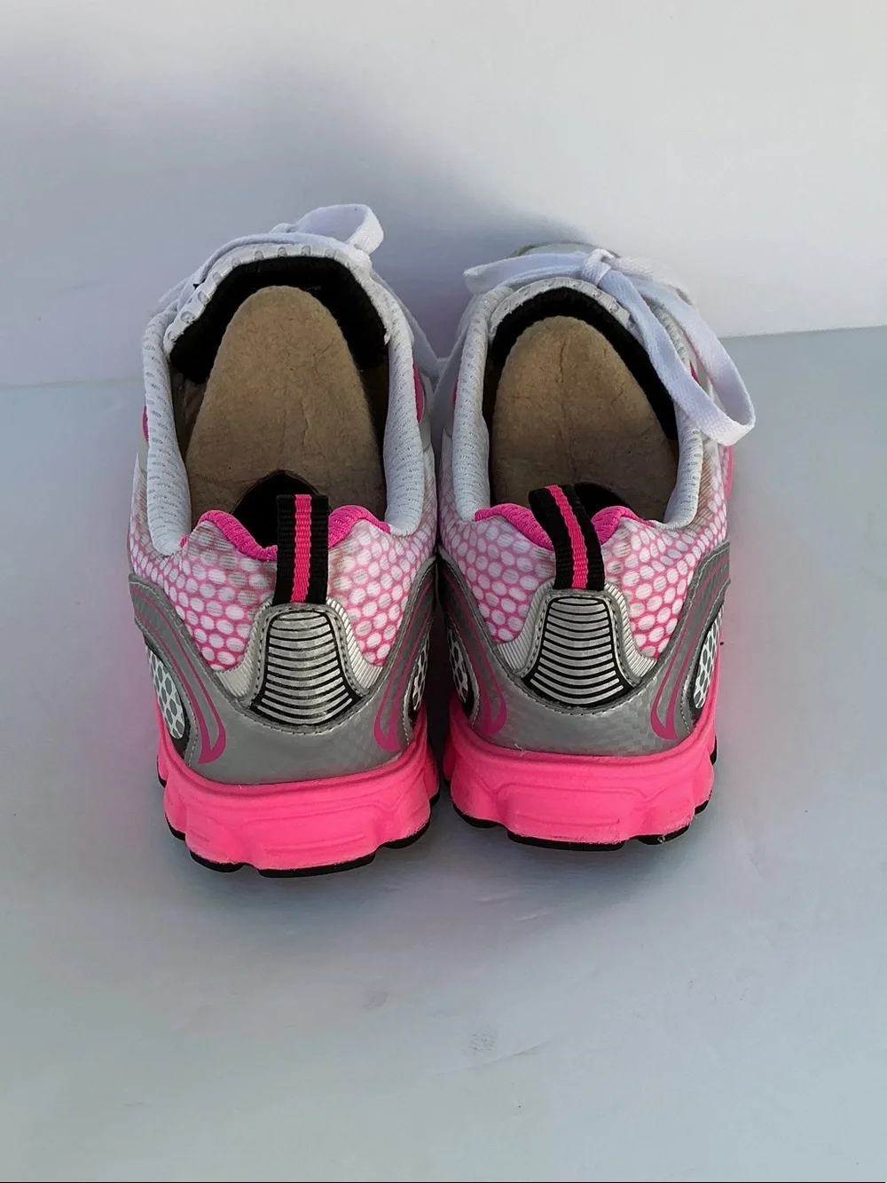 Skechers White and Hot Pink Women's Running Shoes